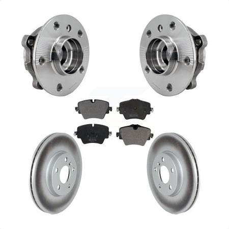 Front Hub Bearing Assembly Coated Brake Rotor Pads Kit For Mini Cooper Countryman Clubman KBB-126030