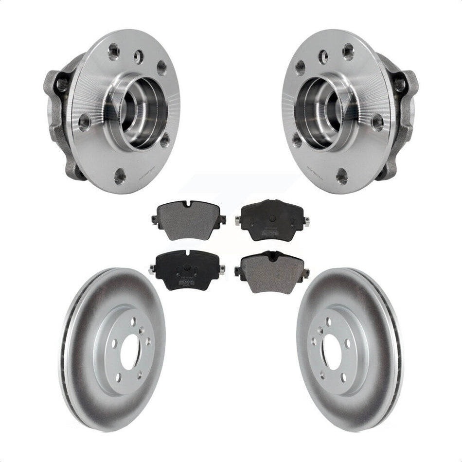 Front Hub Bearing Assembly Coated Brake Rotor Pads Kit For Mini Cooper Countryman Clubman KBB-126030