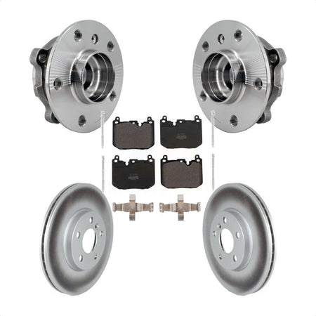 Front Hub Bearing Coated Brake Rotor Pad Kit For Mini Cooper Clubman S With Sport Package KBB-126031