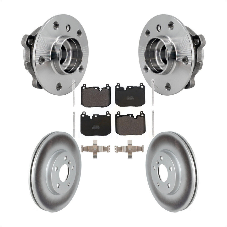 Front Hub Bearing Coated Brake Rotor Pad Kit For Mini Cooper Clubman S With Sport Package KBB-126031