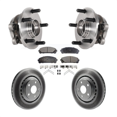 Front Hub Bearing Assembly Coated Disc Brake Rotor Pads Kit For Lexus NX300 NX200t NX300h KBB-126045