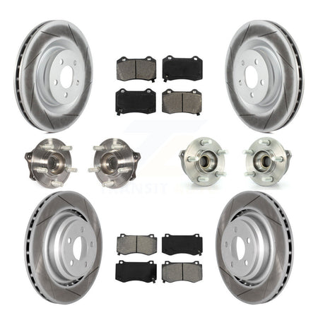 Front Rear Hub Bearing Coated Brake Rotor And Pad Kit (10Pc) For Dodge Challenger Charger KBB-126123