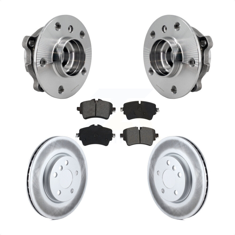 Front Hub Bearing Assembly Coated Disc Brake Rotors And Pads Kit For Mini Cooper Clubman KBB-126141