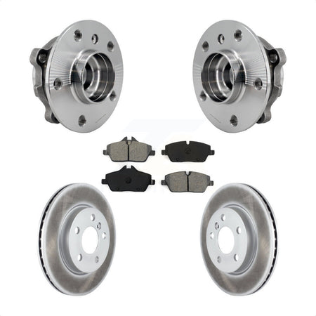 Front Hub Bearing Assembly Coated Disc Brake Rotors And Pads Kit For Mini Cooper KBB-126142