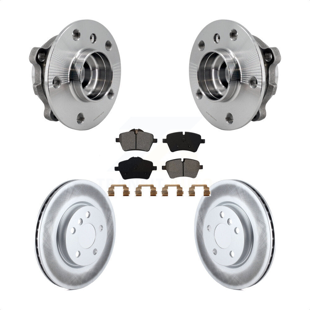 Front Hub Bearing Assembly Coated Disc Brake Rotors And Pads Kit For Mini Cooper KBB-126143
