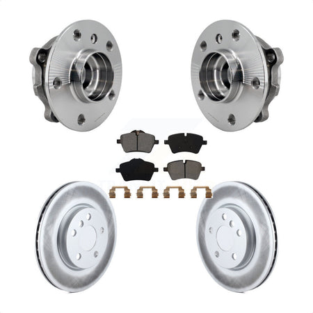 Front Hub Bearing Assembly Coated Disc Brake Rotors And Pads Kit For Mini Cooper KBB-126143