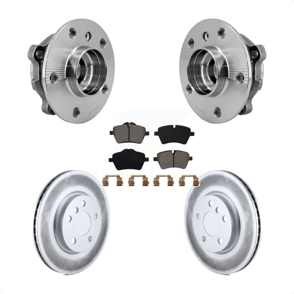Front Hub Bearing Assembly Coated Disc Brake Rotors And Pads Kit For Mini Cooper KBB-126143
