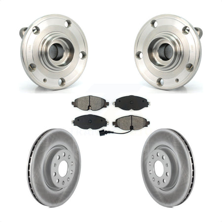 Front Hub Bearing Assembly Coated Disc Brake Rotors And Pads Kit For Volkswagen Passat KBB-126161