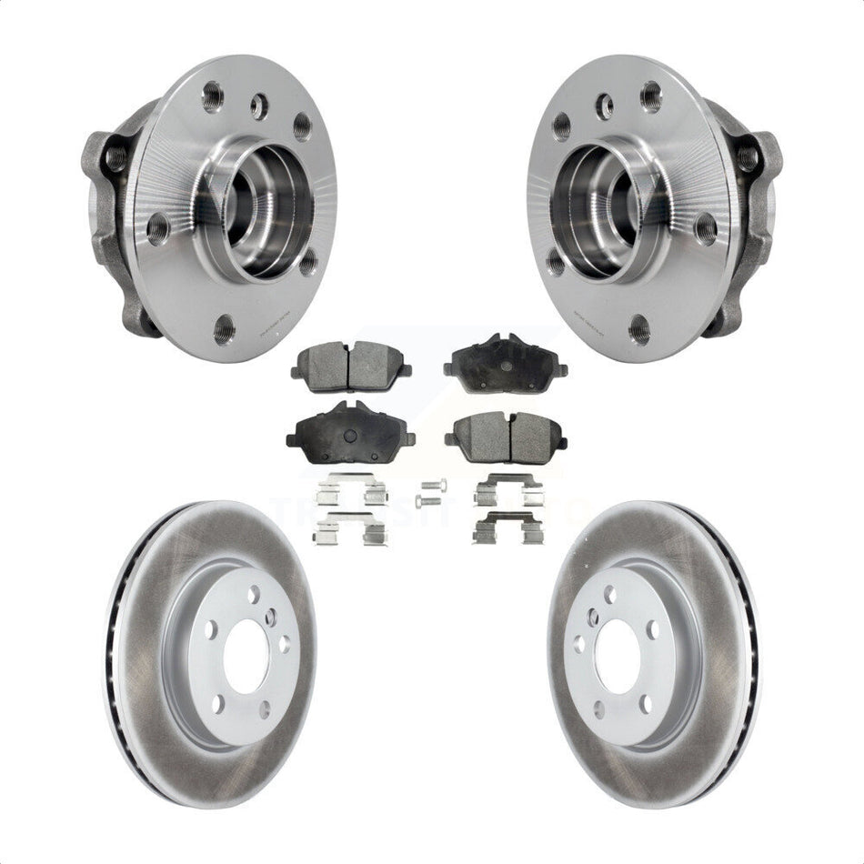 Front Hub Bearing Assembly Coated Disc Brake Rotors And Ceramic Pads Kit For Mini Cooper KBB-126290