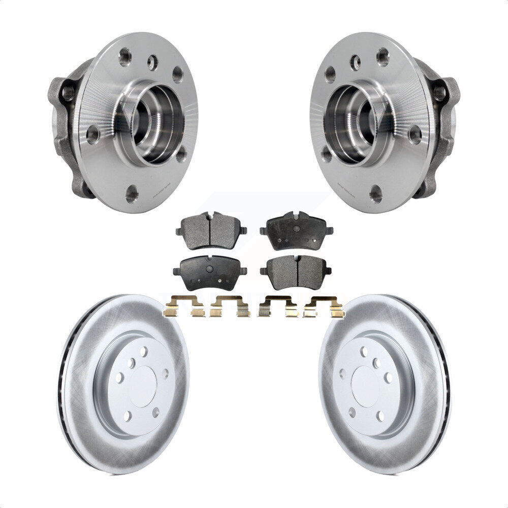 Front Hub Bearing Assembly Coated Disc Brake Rotors And Ceramic Pads Kit For Mini Cooper KBB-126292