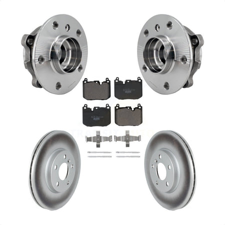 Front Hub Bearing Coated Brake Rotor Pad Kit For Mini Cooper Clubman S With Sport Package KBB-126299