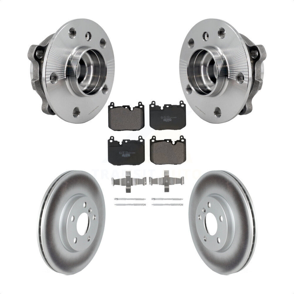 Front Hub Bearing Coated Brake Rotor Pad Kit For Mini Cooper Clubman S With Sport Package KBB-126299