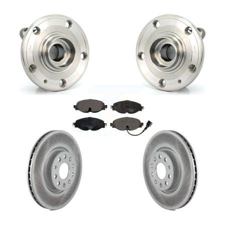 Front Hub Bearing Assembly Coated Disc Brake Rotors And Pads Kit For Volkswagen Passat KBB-126300