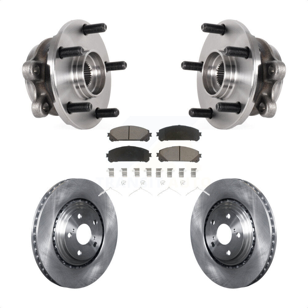 Front Hub Bearing Assembly Disc Brake Rotors And Pads Kit For Lexus NX300 NX200t NX300h KBB-126366
