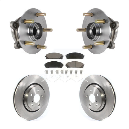 Front Hub Bearing Assembly Disc Brake Rotor Pad Kit For Lexus RX350 RX450h RX350L RX450hL KBB-126367