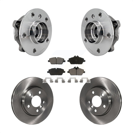 Front Hub Bearing Assembly Disc Brake Rotors And Ceramic Pads Kit For Mini Cooper KBB-126388