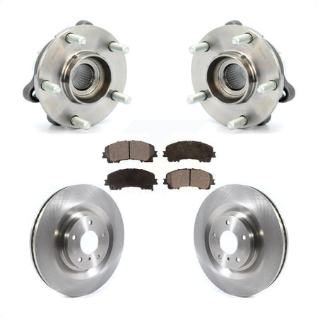 Front Hub Bearing Assembly Disc Brake Rotors And Pads Kit For 2019-2021 INFINITI QX50 KBB-126411