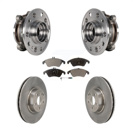 Front Hub Bearing Assembly Disc Brake Rotors And Pads Kit For 2017 Mercedes-Benz E400 AWD KBB-126417