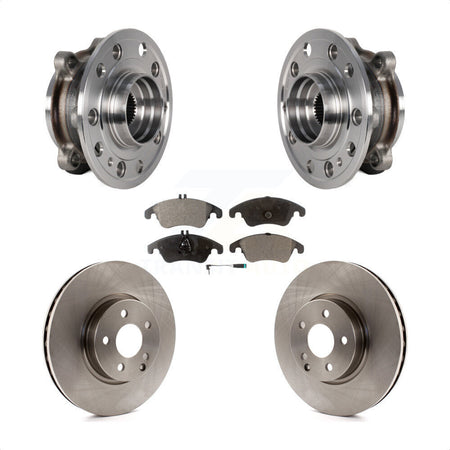 Front Hub Bearing Assembly Disc Brake Rotors And Pads Kit For 2017 Mercedes-Benz E400 AWD KBB-126418