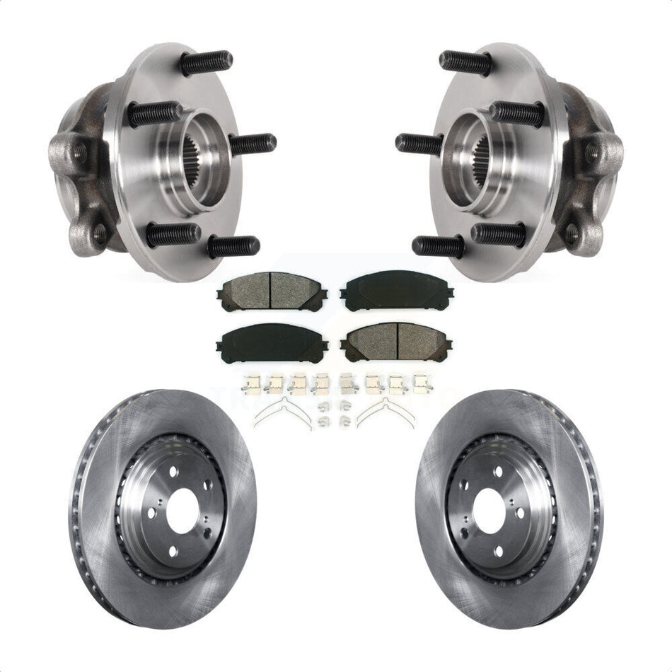 Front Hub Bearing Assembly Disc Brake Rotors And Pads Kit For Lexus NX300 NX200t NX300h KBB-126449
