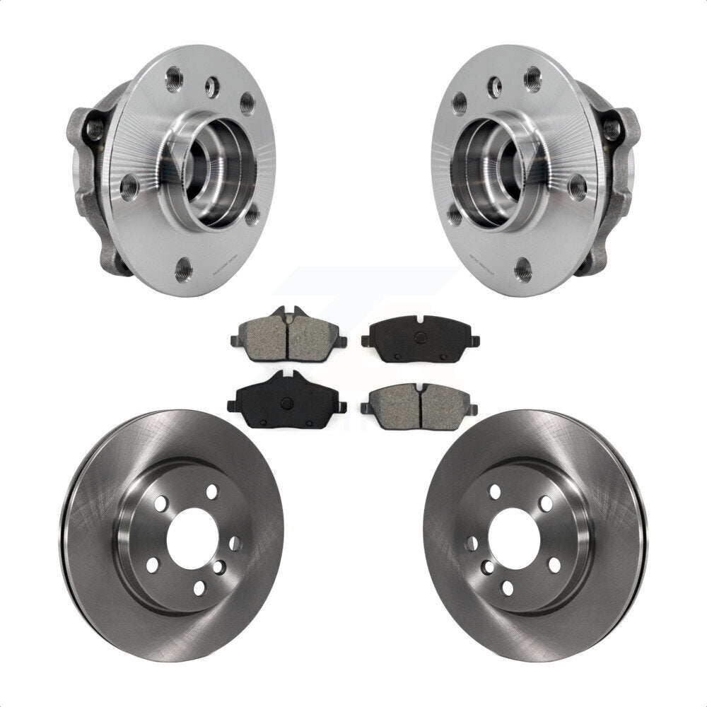 Front Hub Bearing Assembly Disc Brake Rotors And Semi-Metallic Pads Kit For Mini Cooper KBB-126467