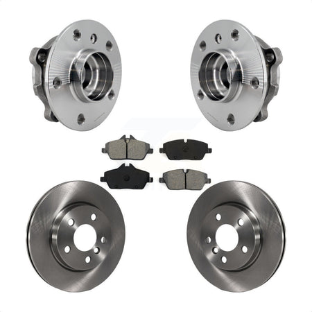 Front Hub Bearing Assembly Disc Brake Rotors And Semi-Metallic Pads Kit For Mini Cooper KBB-126467
