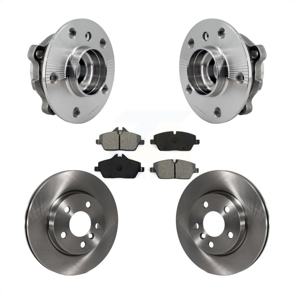 Front Hub Bearing Assembly Disc Brake Rotors And Semi-Metallic Pads Kit For Mini Cooper KBB-126467