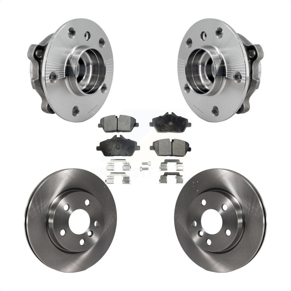 Front Hub Bearing Assembly Disc Brake Rotors And Ceramic Pads Kit For Mini Cooper KBB-126476