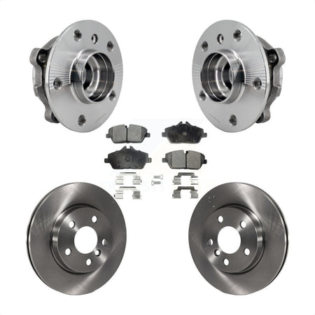 Front Hub Bearing Assembly Disc Brake Rotors And Ceramic Pads Kit For Mini Cooper KBB-126476