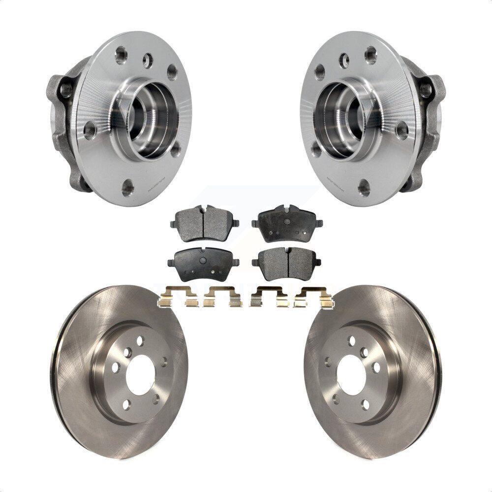 Front Hub Bearing Assembly Disc Brake Rotors And Ceramic Pads Kit For Mini Cooper KBB-126478