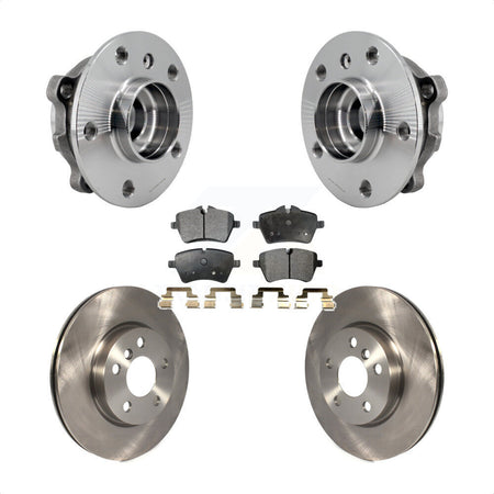 Front Hub Bearing Assembly Disc Brake Rotors And Ceramic Pads Kit For Mini Cooper KBB-126478