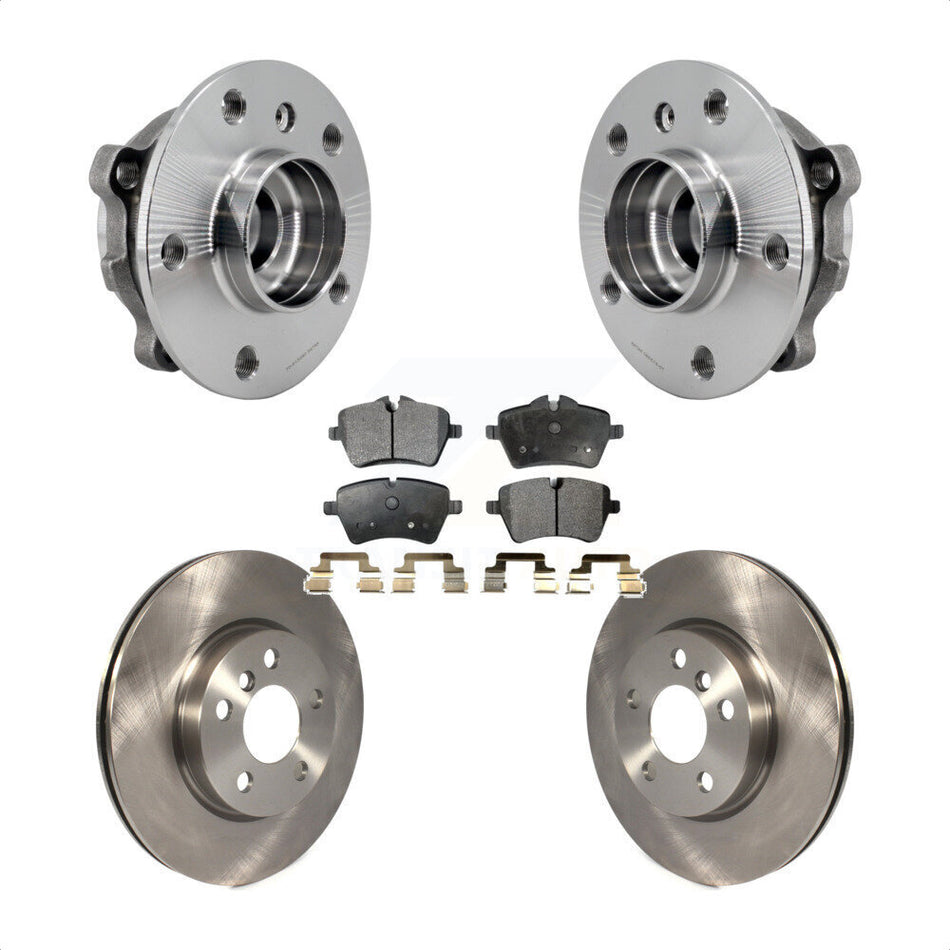 Front Hub Bearing Assembly Disc Brake Rotors And Ceramic Pads Kit For Mini Cooper KBB-126478