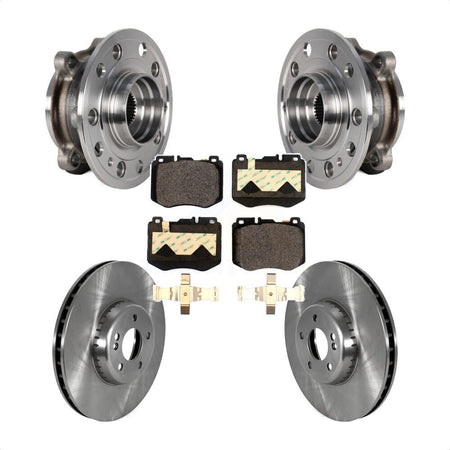 Front Hub Bearing Assembly Disc Brake Rotors And Pads Kit For Mercedes-Benz C300 C400 KBB-126479