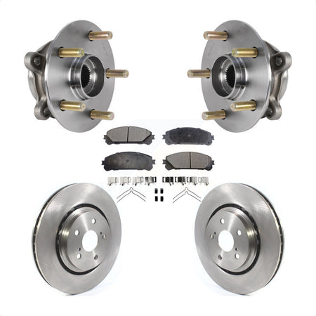 Front Hub Bearing Assembly Disc Brake Rotor Pad Kit For Lexus RX350 RX450h RX350L RX450hL KBB-126502