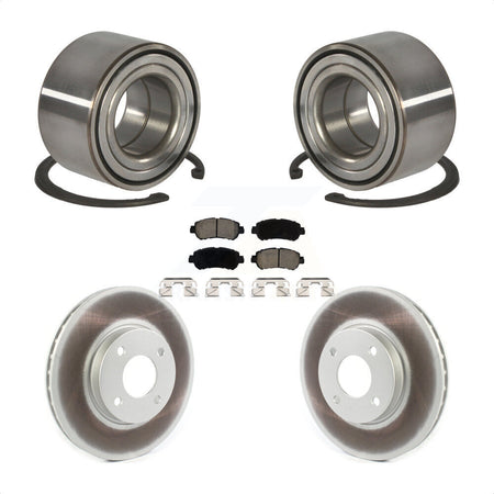 Front Wheel Bearing Coated Disc Brake Rotors And Ceramic Pads Kit For Nissan Kicks Versa KBB-126674