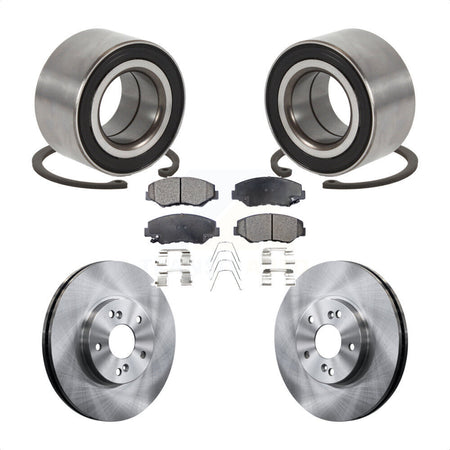 Front Wheel Bearing Brake Rotor Pads Kit For Honda Accord With 300mm Diameter KBB-126752