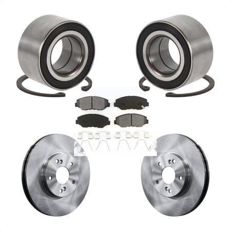 Front Wheel Bearing Brake Rotor Pads Kit For Honda Accord With 300mm Diameter KBB-126757