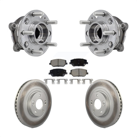 Front Hub Bearing Assembly Coated Disc Brake Rotor Pad Kit For 2019-2020 Hyundai Santa Fe KBB-127247
