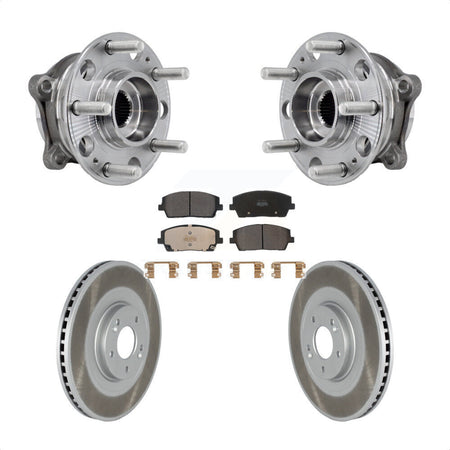 Front Hub Bearing Assembly Coated Brake Rotor Pads Kit For Hyundai Palisade Kia Telluride KBB-127301