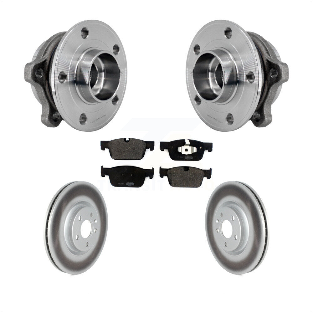 Front Hub Bearing Coated Brake Rotor Pad Kit For Volvo XC60 S60 V90 Cross Country V60 S90 KBB-127320