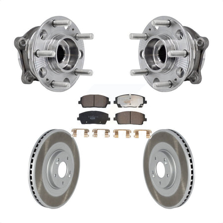 Front Hub Bearing Assembly Coated Brake Rotor Pads Kit For Hyundai Palisade Kia Telluride KBB-127462