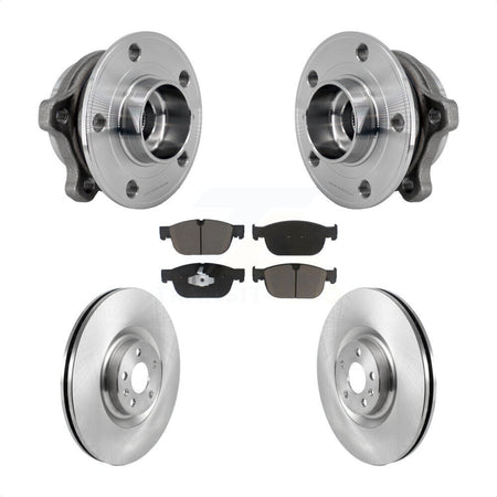 Front Hub Bearing Disc Brake Rotor Pad Kit For Volvo XC90 With 366mm Diameter KBB-127479