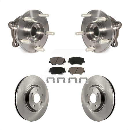 Front Hub Bearing Assembly Disc Brake Rotors And Ceramic Pads Kit For Hyundai Nexo KBB-127496