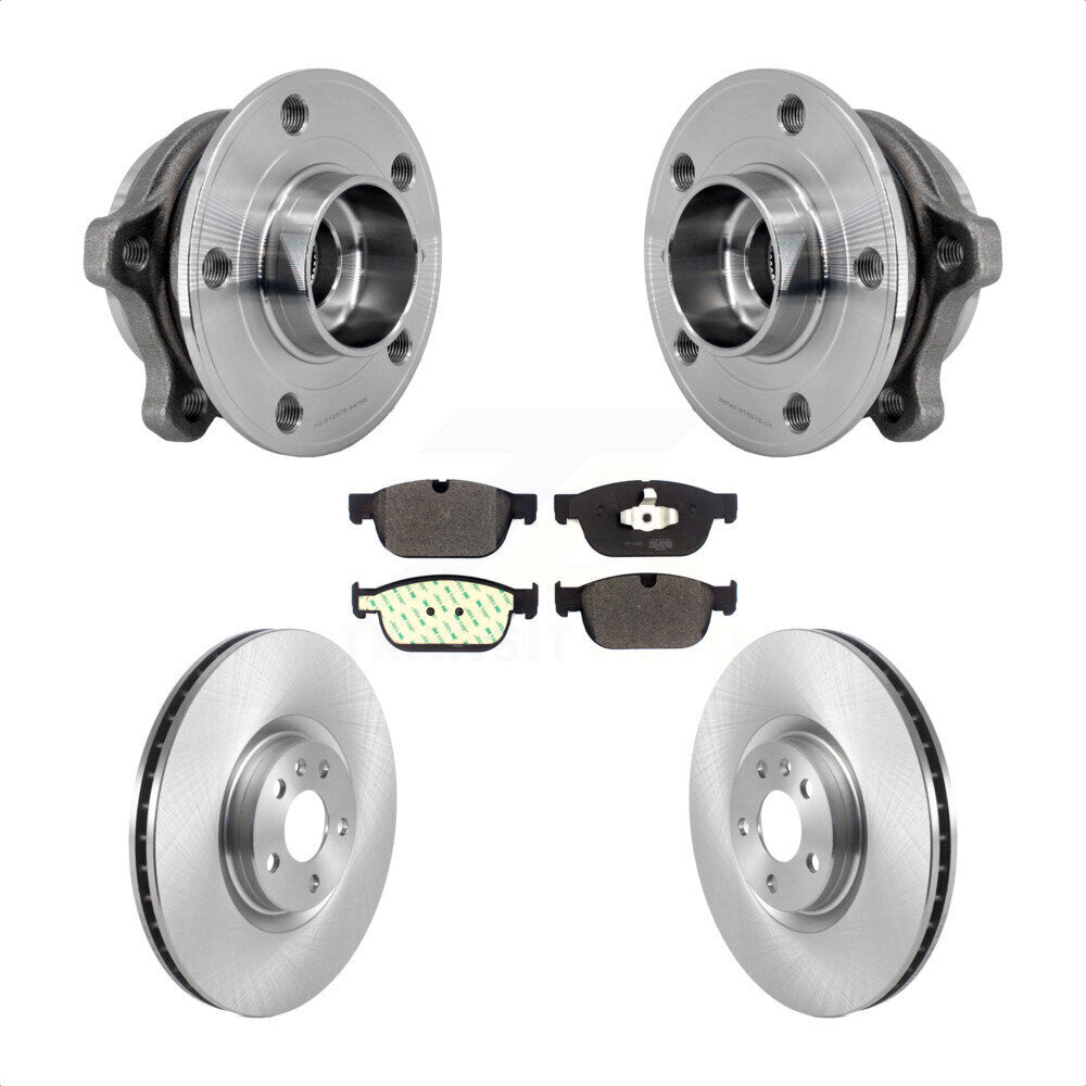 Front Hub Bearing Brake Rotor Pad Kit For Volvo XC60 XC90 S60 XC40 Recharge V60 V90 Cross KBB-127504