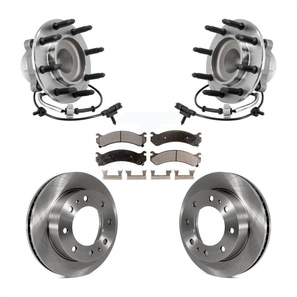 Front Hub Bearing Brake Rotor And Pad Kit For 2018-2020 GMC Savana 2500 Chevrolet Express KBB-127513