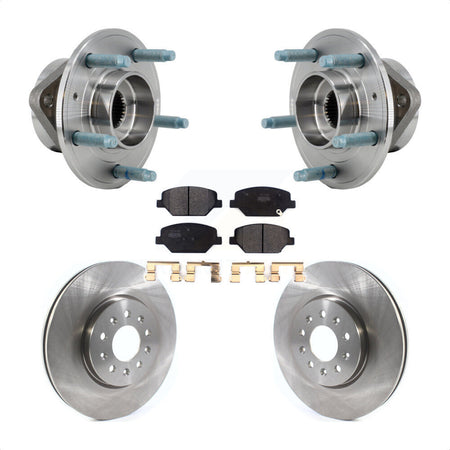 Front Hub Bearing Assembly Disc Brake Rotor And Pad Kit For Chevrolet Equinox GMC Terrain KBB-127528