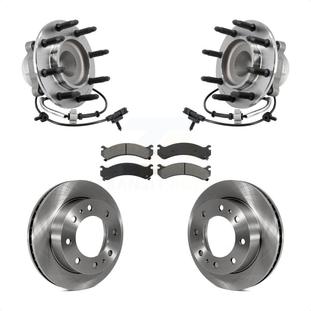 Front Hub Bearing Brake Rotor And Pad Kit For 2018-2020 GMC Savana 2500 Chevrolet Express KBB-127533