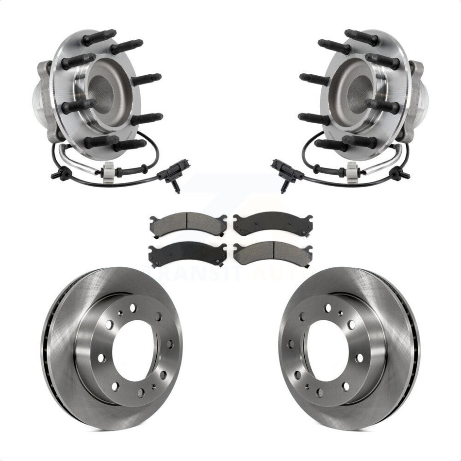 Front Hub Bearing Brake Rotor And Pad Kit For 2018-2020 GMC Savana 2500 Chevrolet Express KBB-127533