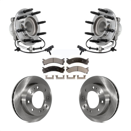 Front Hub Bearing Brake Rotor And Pad Kit For 2018-2020 GMC Savana 2500 Chevrolet Express KBB-127551