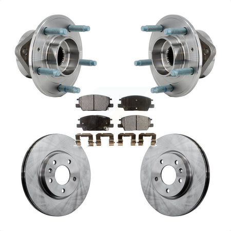 Front Hub Bearing Assembly Disc Brake Rotor And Pad Kit For Chevrolet Equinox GMC Terrain KBB-127568